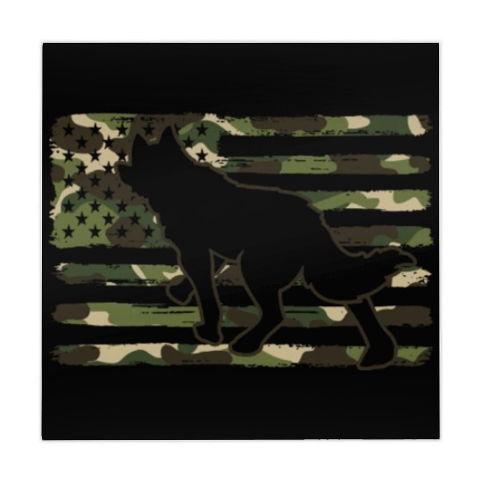Coyote Hunting Camo American Flag Mahjong Mats