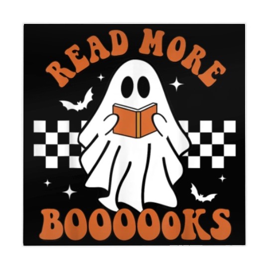 Cute Booooks Ghost Read More Books Funny Teacher Mahjong Mats