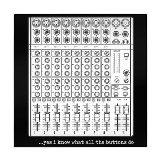 Yes I Know What All The Buttons Do Audio Engineer Mahjong Mats