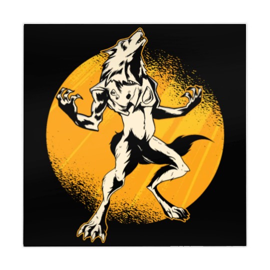 Halloween Monster Line Art Werewolf Horror Mahjong Mats