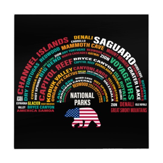 US National Parks, National Park, Denali, Redwood Mahjong Mats