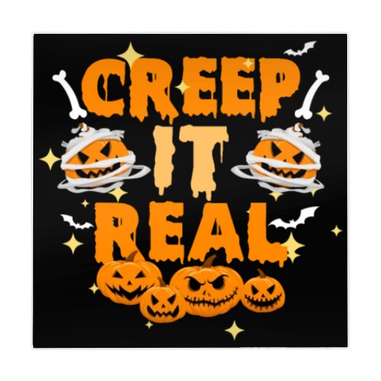 Creep It Real Creepy Monster Pumpkin Faces For Mahjong Mats