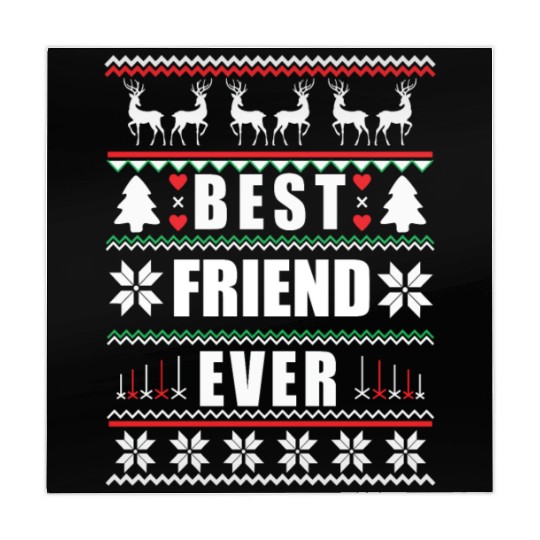 Funny Ugly Christmas Best Friend Ever Mahjong Mats