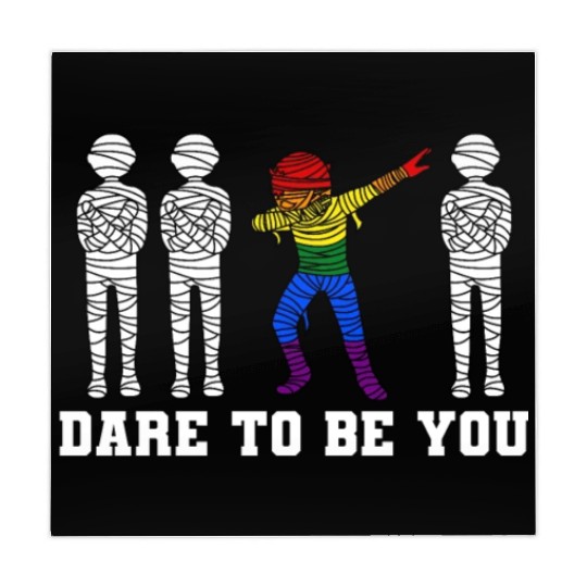 Dabbing Mummy LGBTQ Pride Halloween Mahjong Mats