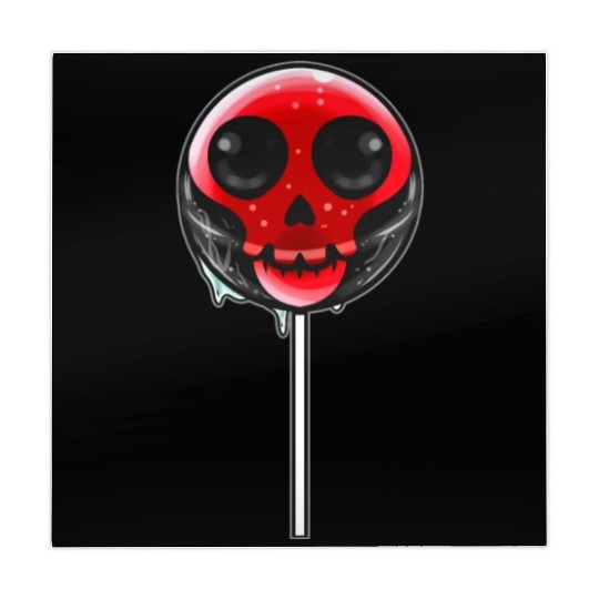 Red Skull Lollipop Trick Or Treat Halloween Mahjong Mats