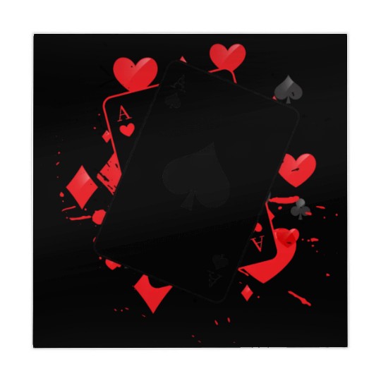 Ace of Spades Playing Card Mahjong Mats