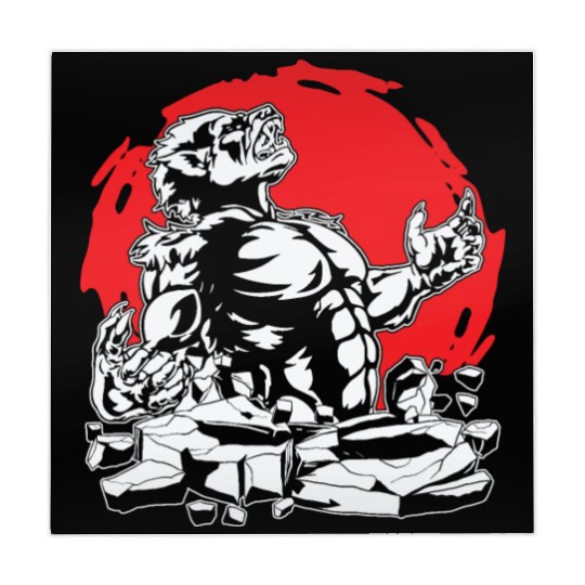 Halloween Monster Line Art Werewolf Horror Mahjong Mats