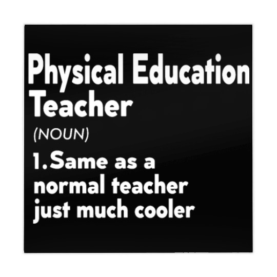 PE Teacher Definition Phys Ed Physical Education Mahjong Mats