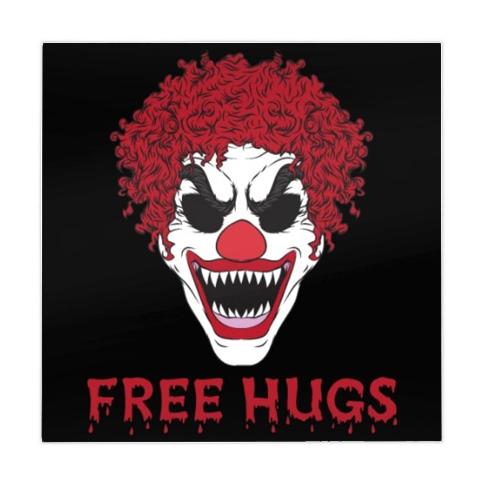 Free Hugs from terrifying Clown Mahjong Mats