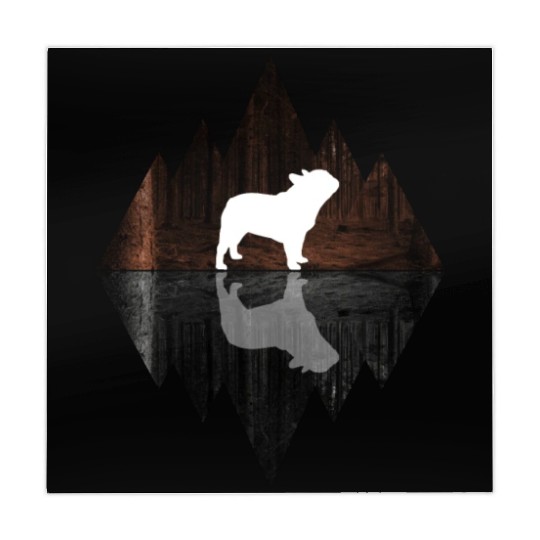 French Bulldog abstract - Geometry Dog Triangle Mahjong Mats