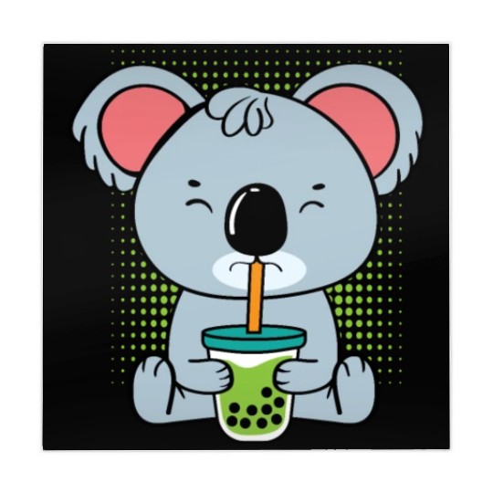Koala Bubble Tea Foodie Gift Mahjong Mats