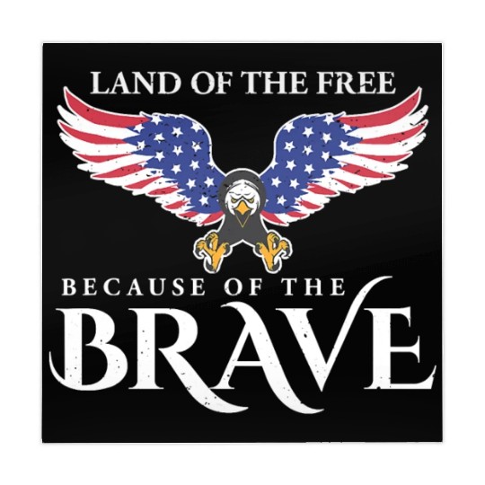 Land Of The Free Because Of The Brave Patriot USA Mahjong Mats