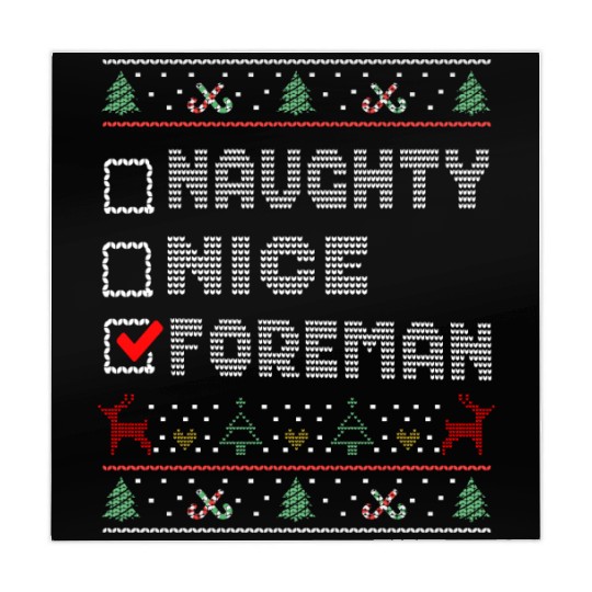 Naughty Nice Foreman, Matching Christmas Group Mahjong Mats