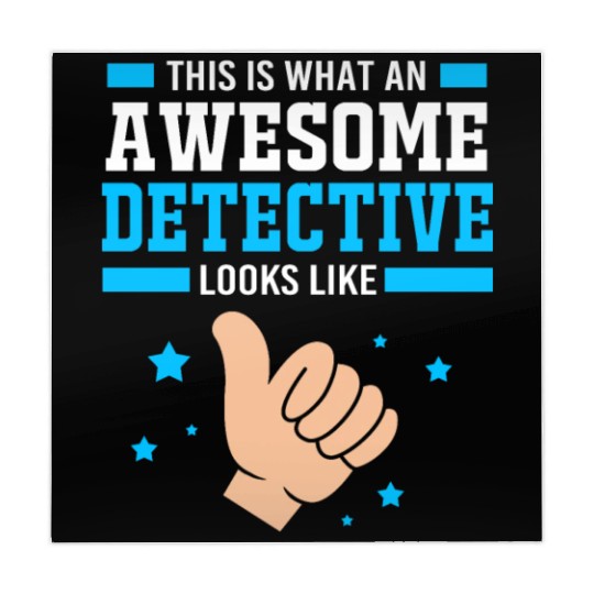 Crime Police Investigator Funny Private Detective Mahjong Mats