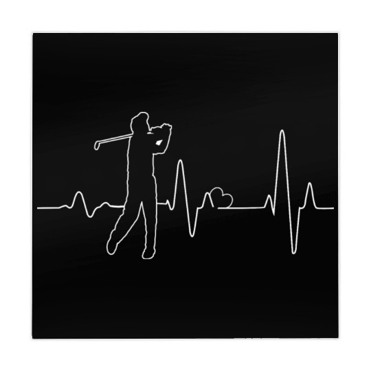 Golf Heartbeat Golfing Golfer Golf Ball Golf Mahjong Mats