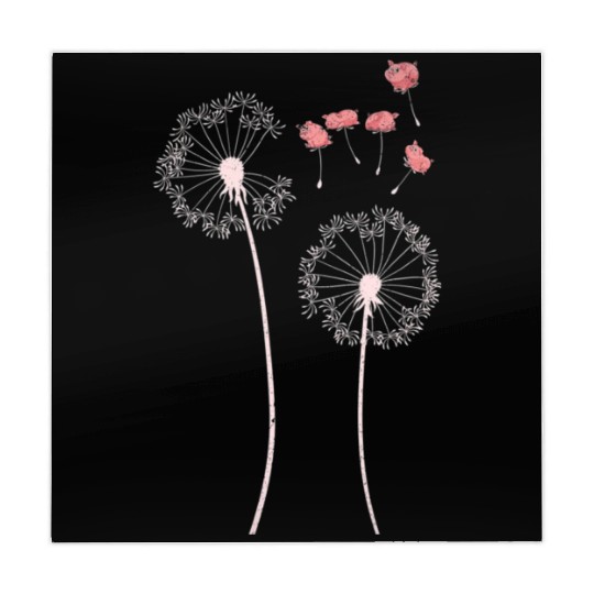 Piglet Farmer Farm Animal Dandelion Funny Pig Mahjong Mats