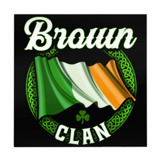 Brown Surname Irish Last Name Ireland Flag Mahjong Mats
