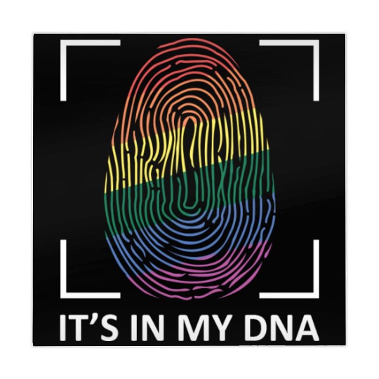 It's In My DNA LGBT Gay Rainbow Pride Thumb Mark Mahjong Mats