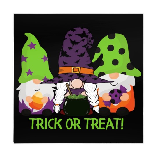 Green Trick or Treat Gnomes Mahjong Mats