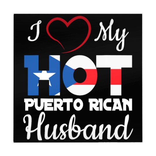I Love My Hot Puerto Rican Husband Puerto Rico T S Mahjong Mats