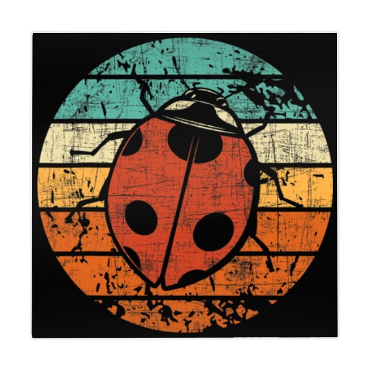 Retro Vintage Ladybug Animal Insect Lover Ladybird Mahjong Mats