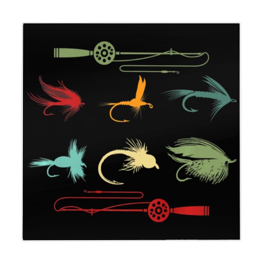 Trout Fly Fishing Nature Outdoor Fisherman Funny Mahjong Mats