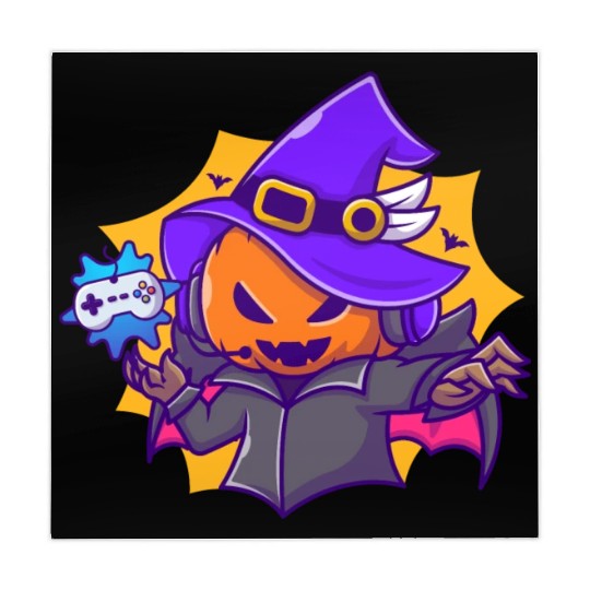 Gamer witches pumpkin vampire - halloween Mahjong Mats