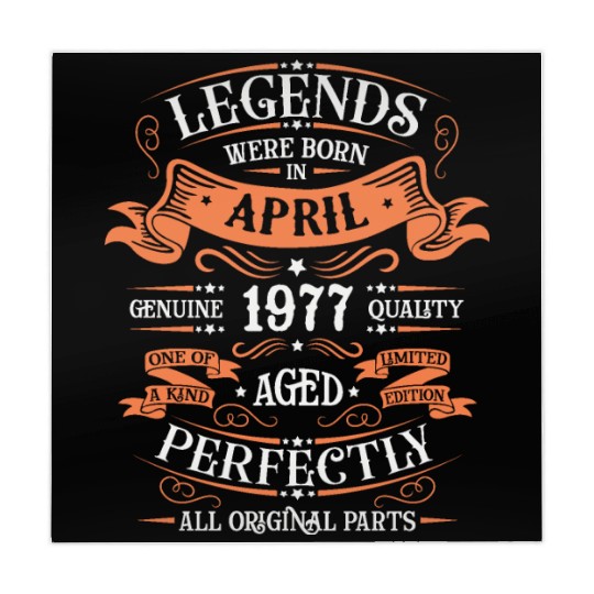 Legends Were Born In April 1977 Aged Perfectly Mahjong Mats