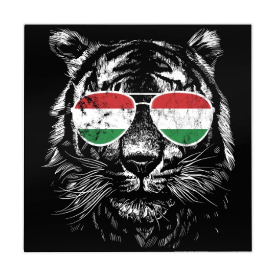 Hungary flag sunglasses Hungarian tiger Mahjong Mats