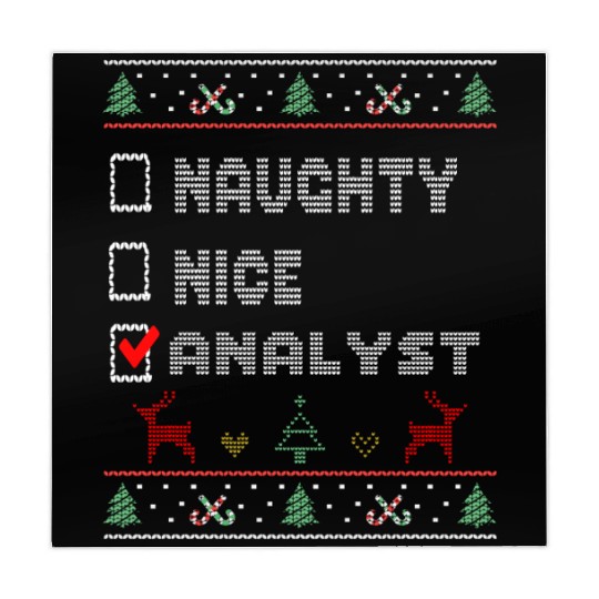 Naughty Nice Analyst, Matching Christmas Group Mahjong Mats