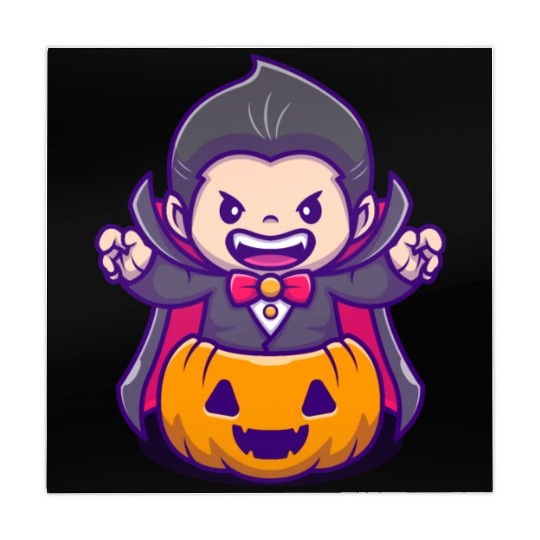 Vampire In A Creep Pumpkin - Halloween Mahjong Mats