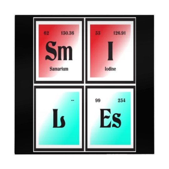 Smiles | Periodic Table of Elements Mahjong Mats