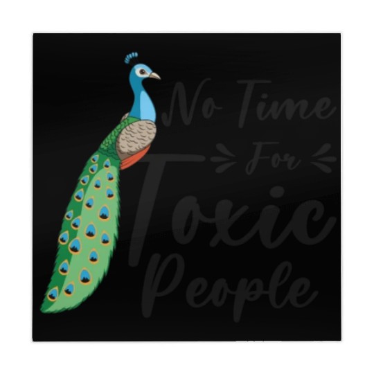 Peacock Positivity Peacock Fan Toxic People Nature Mahjong Mats