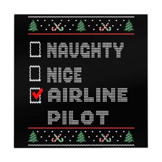 Naughty Nice Airline Pilot, Matching Christmas Mahjong Mats