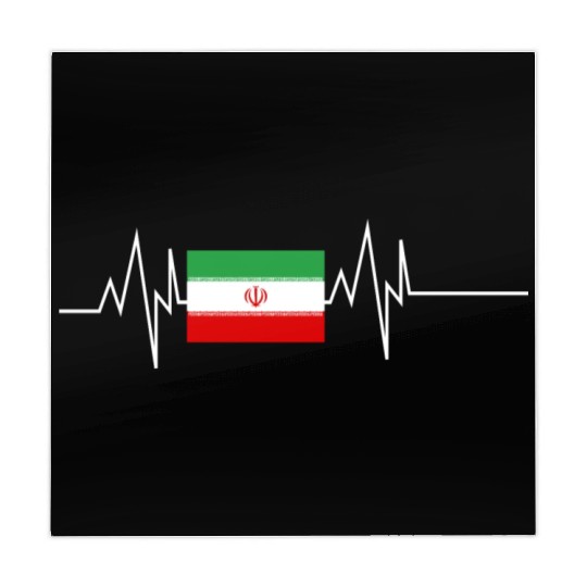Iran Flag Heartbeat Mahjong Mats