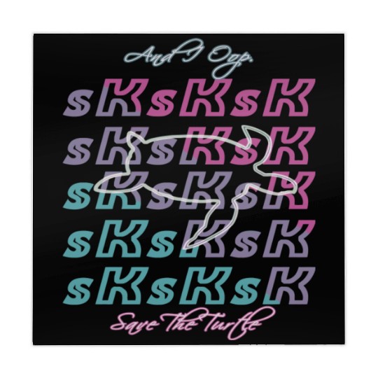 Sksksk And I Oop Save Turtle Funny Memen Girls & W Mahjong Mats