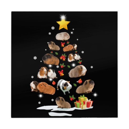 Guinea Pig Christmas Tree Xmas Funny Gift Mahjong Mats