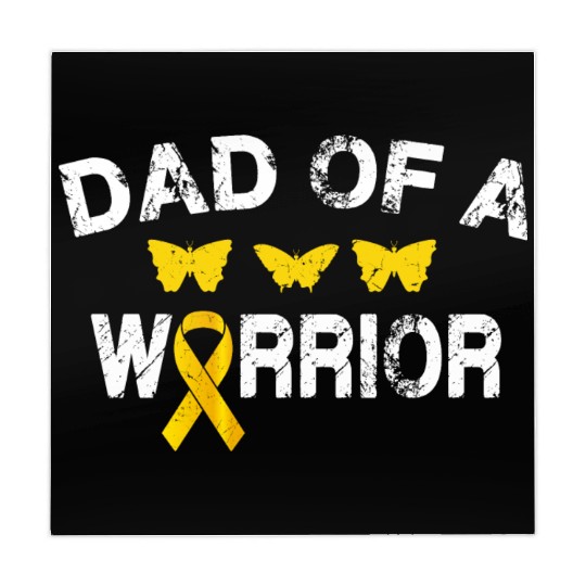 dad Of A Warrior Childhood Cancer Awareness Suppor Mahjong Mats