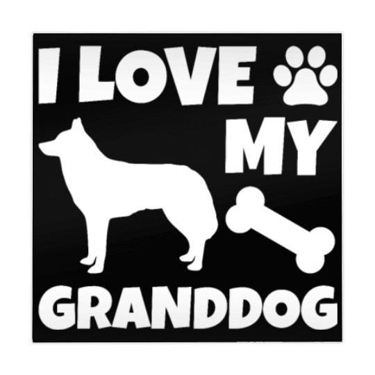 I Love My Granddog Husky Mahjong Mats