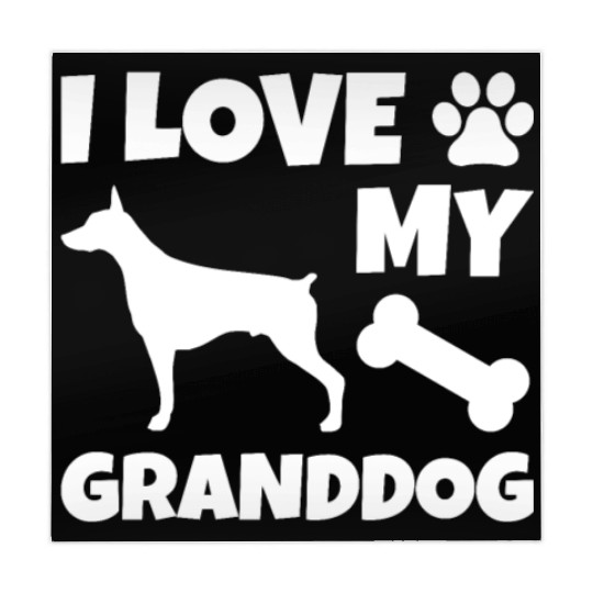 I Love My Granddog Doberman Mahjong Mats