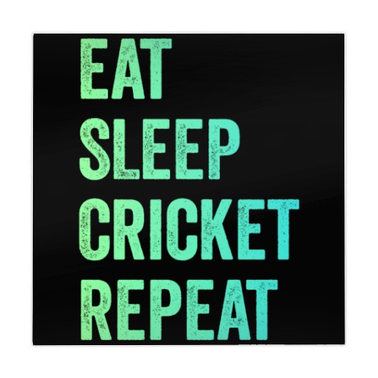 Eat sleep cricket repeat | Cricket Lover Mahjong Mats