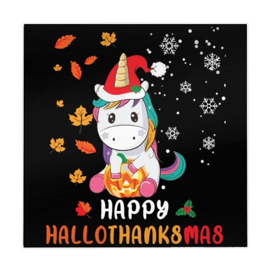 Unicorn Lover Halloween Happy Hallothanksmas Mahjong Mats