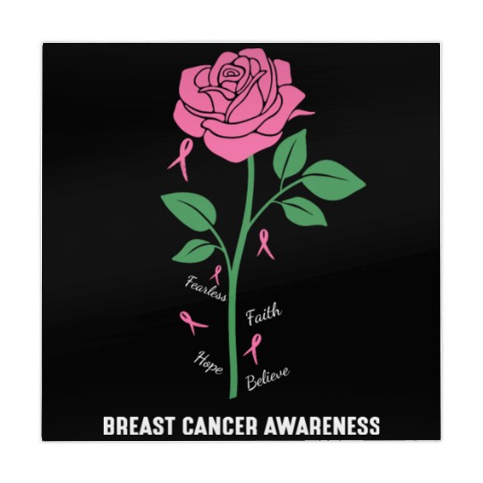 Fearless Faith Hope Beleive Breast Cancer Awarenes Mahjong Mats