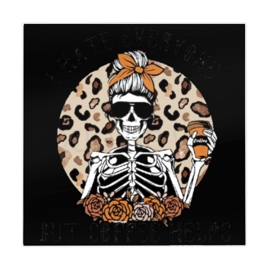 I Hate Everyone But Coffee Helps Mahjong Mats