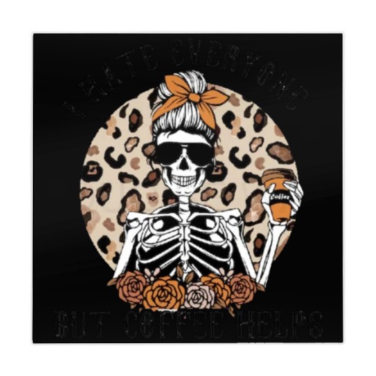 I Hate Everyone But Coffee Helps Mahjong Mats