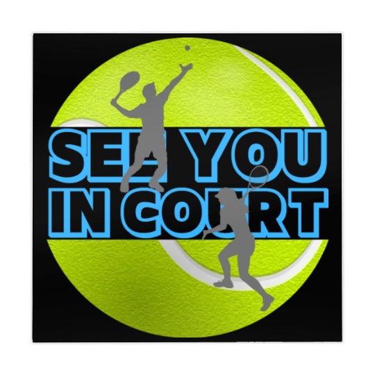 Funny Tennis See You In Court Mahjong Mats