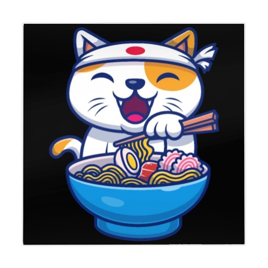 Ramen Cute Cat Japan Kawaii Mahjong Mats