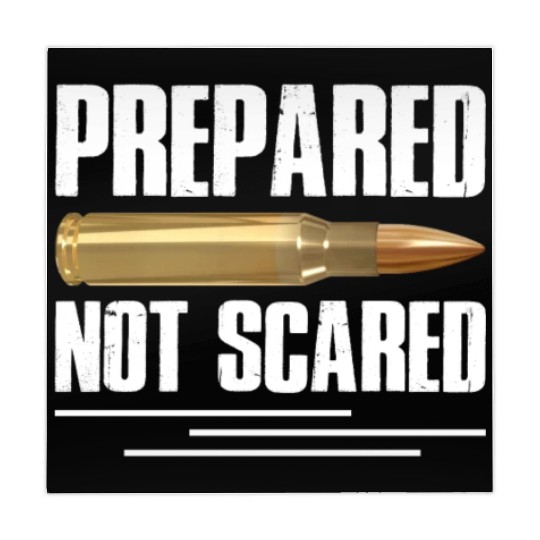 Prepared Not Scared Bullet Gun Lover Survivalist Mahjong Mats