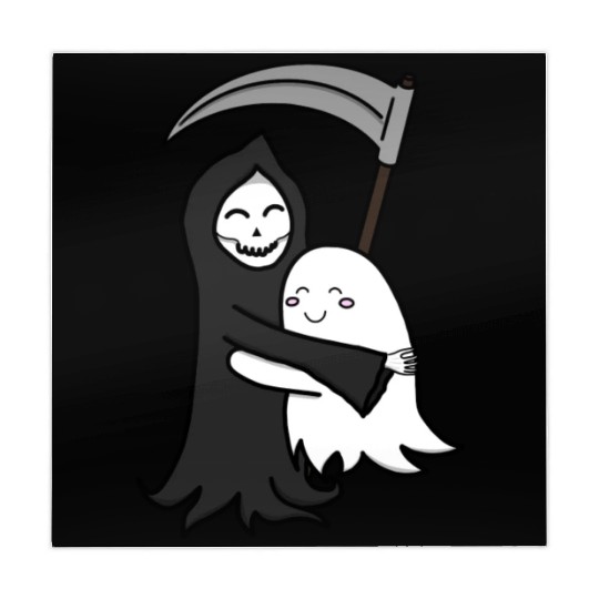 Grim Reaper & Ghost Hug | Friendship | Azrael Mahjong Mats