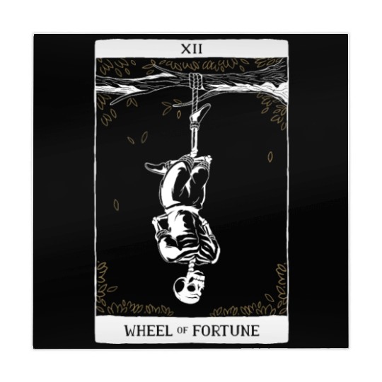 Wheel of Fortune Tarot Card Occult Goth Halloween Mahjong Mats